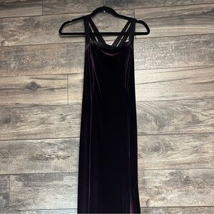 Rampage Purple and Black Velvet Dress